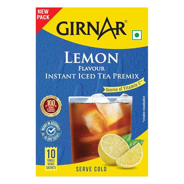 GIRNAR- Instant Iced Tea Premix - Lemon Flavour - 10 Sachets